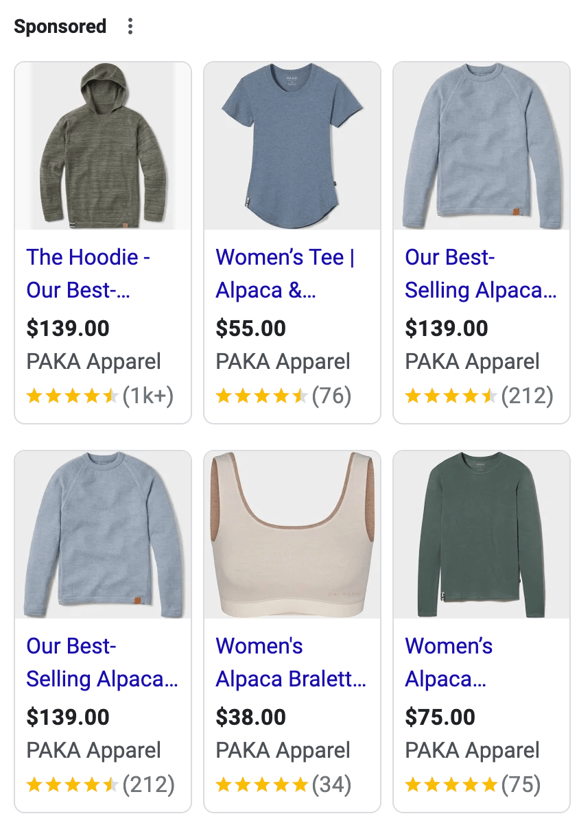 Paka-Apparel-Shopping-Ads Paka Apparel Google Shopping Ads from RaveCapture