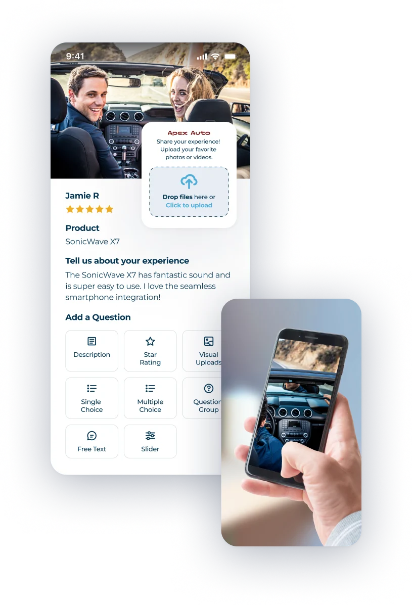 share experiences share experiences with custom surveys